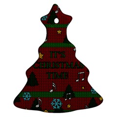 Ugly Christmas Sweater Ornament (christmas Tree)  by Valentinaart