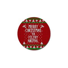 Ugly Christmas Sweater Golf Ball Marker (4 Pack) by Valentinaart