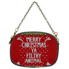 Ugly Christmas Sweater Chain Purses (one Side)  by Valentinaart