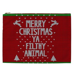 Ugly Christmas Sweater Cosmetic Bag (xxl)  by Valentinaart