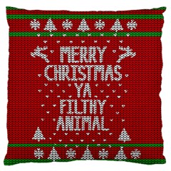 Ugly Christmas Sweater Standard Flano Cushion Case (two Sides) by Valentinaart