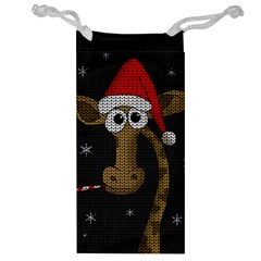 Christmas Giraffe  Jewelry Bag