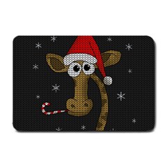 Christmas Giraffe  Small Doormat 