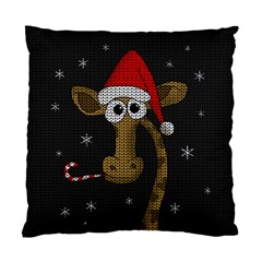 Christmas Giraffe  Standard Cushion Case (Two Sides)