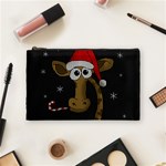 Christmas Giraffe  Cosmetic Bag (Medium)  Front