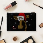 Christmas Giraffe  Cosmetic Bag (Medium)  Back