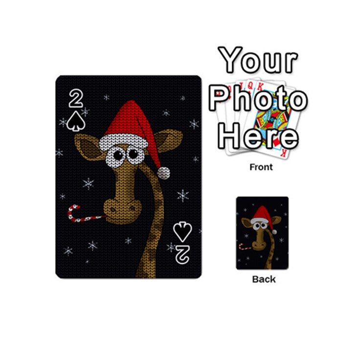 Christmas Giraffe  Playing Cards 54 (Mini) 