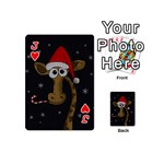 Christmas Giraffe  Playing Cards 54 (Mini)  Front - HeartJ