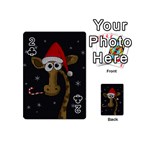 Christmas Giraffe  Playing Cards 54 (Mini)  Front - Club2