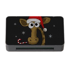 Christmas Giraffe  Memory Card Reader With Cf by Valentinaart