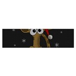 Christmas Giraffe  Satin Scarf (Oblong) Front