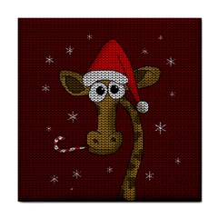 Christmas Giraffe  Tile Coasters