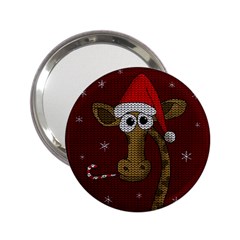 Christmas Giraffe  2.25  Handbag Mirrors