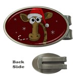 Christmas Giraffe  Money Clips (Oval)  Front