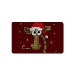 Christmas Giraffe  Magnet (Name Card)