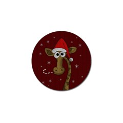 Christmas Giraffe  Golf Ball Marker by Valentinaart