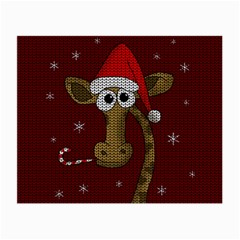 Christmas Giraffe  Small Glasses Cloth