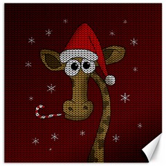 Christmas Giraffe  Canvas 16  x 16  