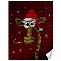 Christmas Giraffe  Canvas 36  x 48  