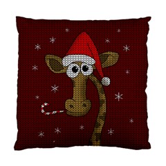 Christmas Giraffe  Standard Cushion Case (One Side)