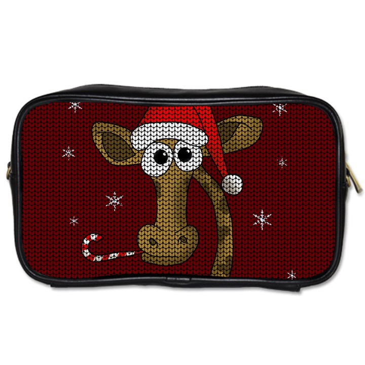 Christmas Giraffe  Toiletries Bags 2-Side