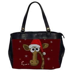 Christmas Giraffe  Office Handbags (2 Sides) 