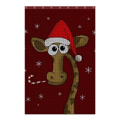 Christmas Giraffe  Shower Curtain 48  x 72  (Small) 