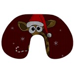 Christmas Giraffe  Travel Neck Pillows Back