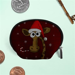 Christmas Giraffe  Accessory Pouches (Small) 