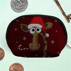 Christmas Giraffe  Accessory Pouches (Medium) 