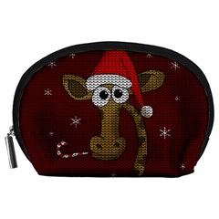 Christmas Giraffe  Accessory Pouches (Large) 