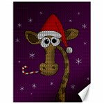 Christmas Giraffe  Canvas 12  x 16   11.86 x15.41  Canvas - 1