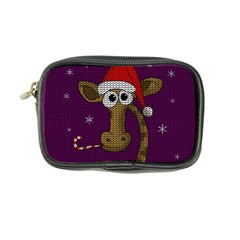 Christmas Giraffe  Coin Purse by Valentinaart