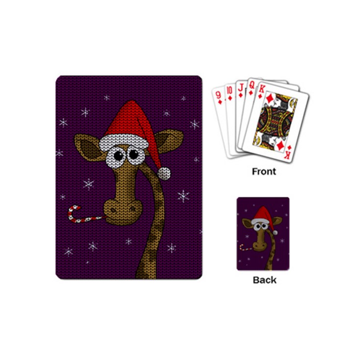 Christmas Giraffe  Playing Cards (Mini) 