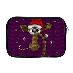 Christmas Giraffe  Apple Macbook Pro 17  Zipper Case by Valentinaart