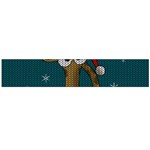 Christmas Giraffe  Large Flano Scarf  Front