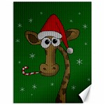 Christmas Giraffe  Canvas 12  x 16   11.86 x15.41  Canvas - 1