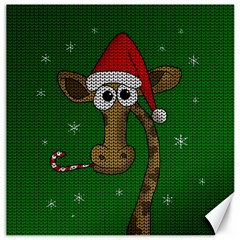 Christmas Giraffe  Canvas 20  X 20  