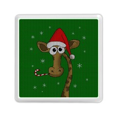 Christmas Giraffe  Memory Card Reader (square)  by Valentinaart