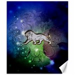 Wonderful Lion Silhouette On Dark Colorful Background Canvas 20  x 24   19.57 x23.15  Canvas - 1