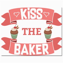 Kiss The Baker Mini Button Earrings by BakersandArtists