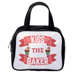 Kiss The Baker Classic Handbags (one Side) by BakersandArtists