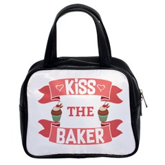 Kiss The Baker Classic Handbags (2 Sides) by BakersandArtists