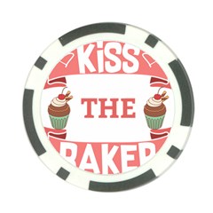 Kiss The Baker Poker Chip Card Guard (10 Pack) by BakersandArtists