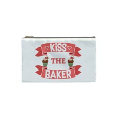 Kiss The Baker Cosmetic Bag (small)  by BakersandArtists