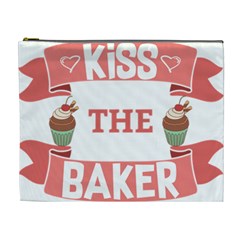 Kiss The Baker Cosmetic Bag (xl) by BakersandArtists