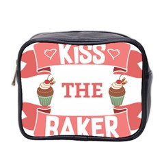 Kiss The Baker Mini Toiletries Bag 2-side by BakersandArtists