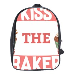 Kiss The Baker School Bag (xl) by BakersandArtists