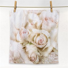 Pastel Roses Antique Vintage Face Towel by Celenk