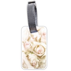 Pastel Roses Antique Vintage Luggage Tags (one Side)  by Celenk